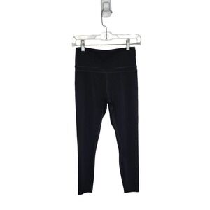 CRZ Yoga Black Naked Feeling High Waist Yoga Workout Cropped Leggings Size 4/6